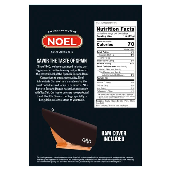Jamón Serrano Reserva Noel Consorcio, 14 lbs
